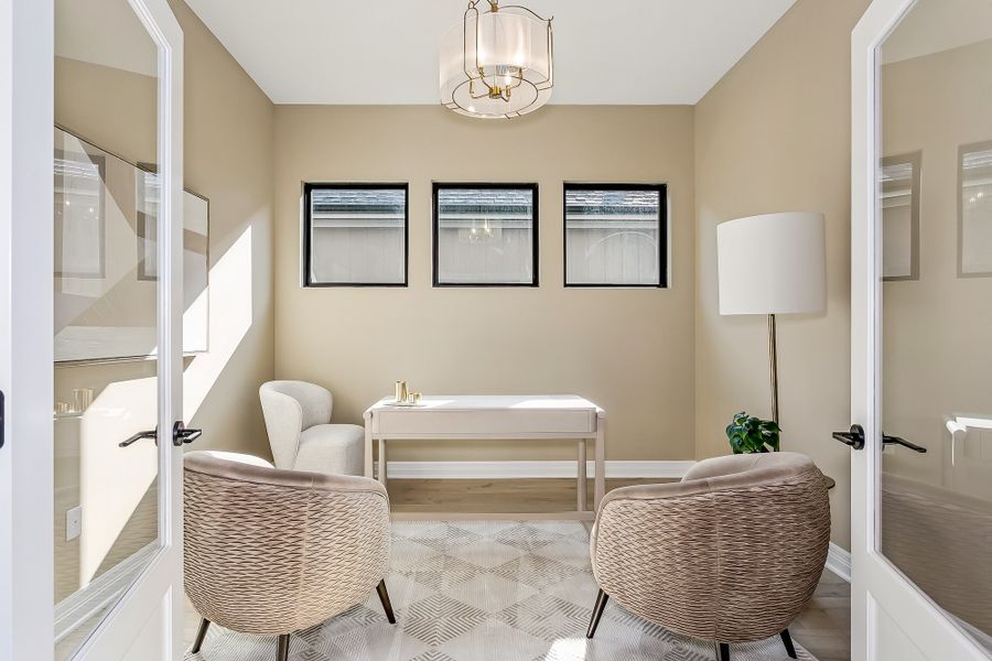 Furnished interior view inside a new home in The Courtyards at Jacobs Farm, Wichita (Image 11).