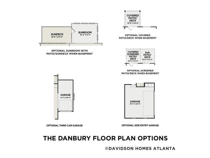 2D floor plan layout for the The Danbury C by Davidson Homes LLC in Melody Lakeside Estates, Buford, GA (Image 22). 2D floor plan layout for the The Danbury C by Davidson Homes LLC in Melody Lakeside Estates, Buford, GA (Image 22).