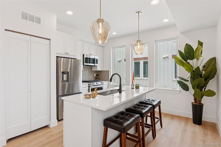 Furnished interior view inside a new home in , Denver (Image 9).