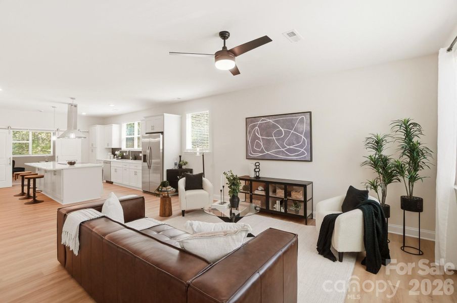 Furnished interior view inside a new home in , Charlotte (Image 10).