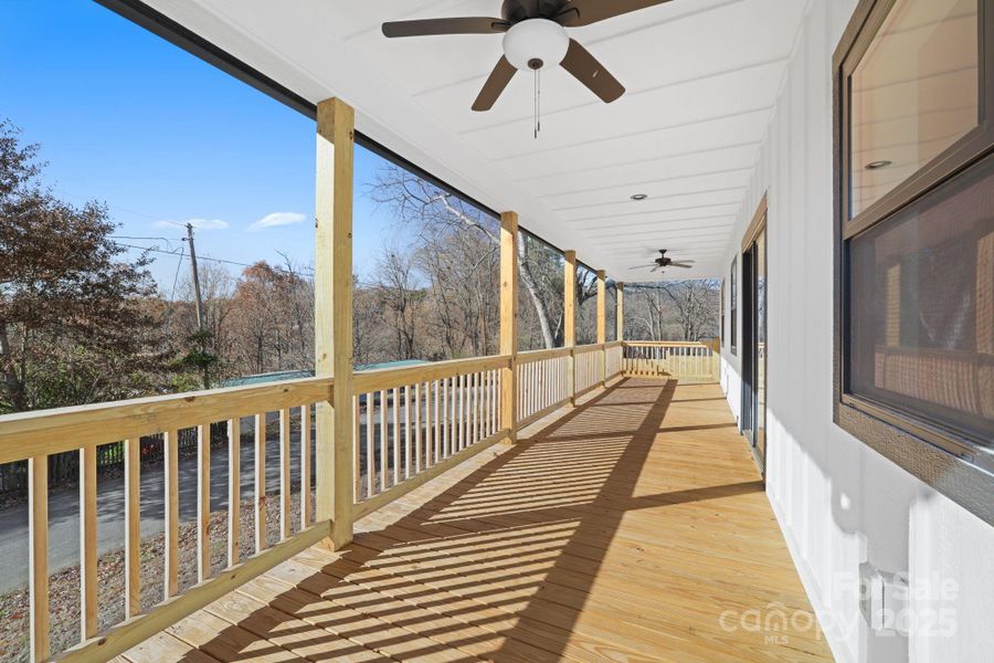 Exterior details and patio area of a home in , Bryson City (Image 30).