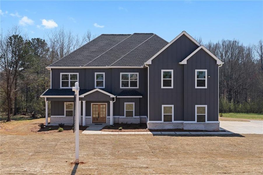 Front exterior of a new home in , Social Circle, GA, highlighting curb appeal (Image 26).