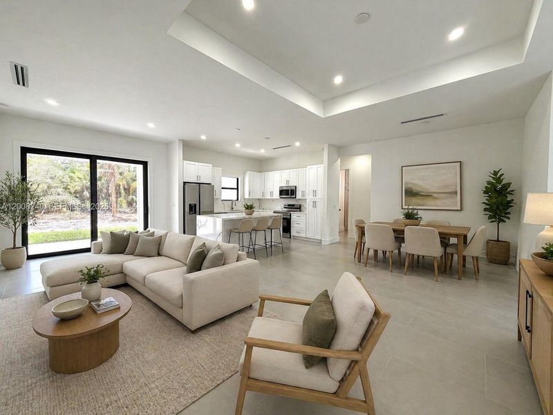 Furnished interior view inside a new home in , Naples (Image 10).