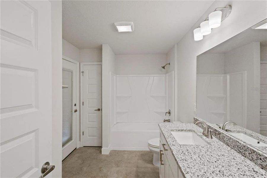 Stock photo. Home will be similar colors and material will vary.