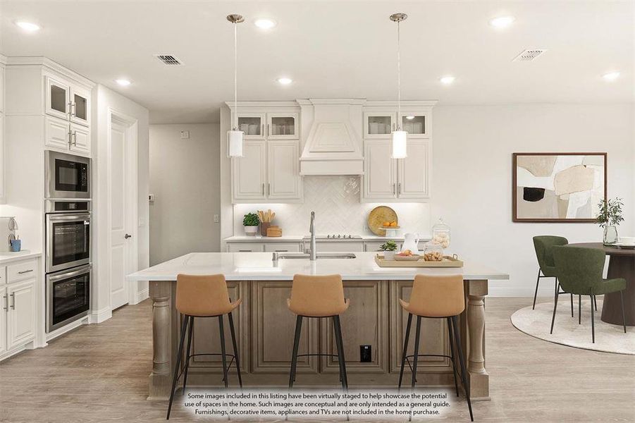 Furnished interior view inside a new home in Hayes Crossing, Midlothian (Image 9).