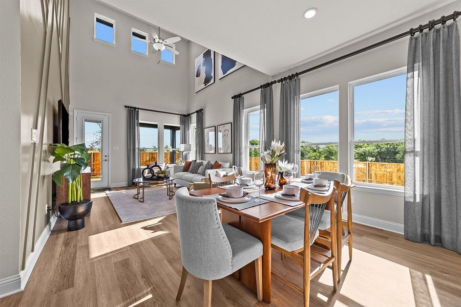 Representative furnished interior of a home built from the Aubrey by Landon Homes in Dominion at Brookhollow, Prosper (Image 14).
