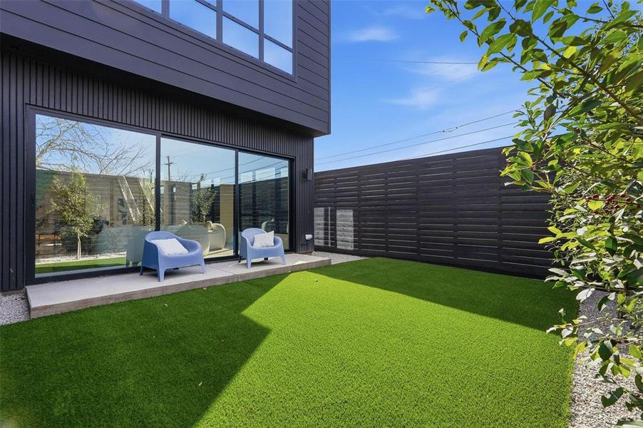 Exterior details and patio area of a home in , Dallas (Image 4). Exterior details and patio area of a home in , Dallas (Image 4).
