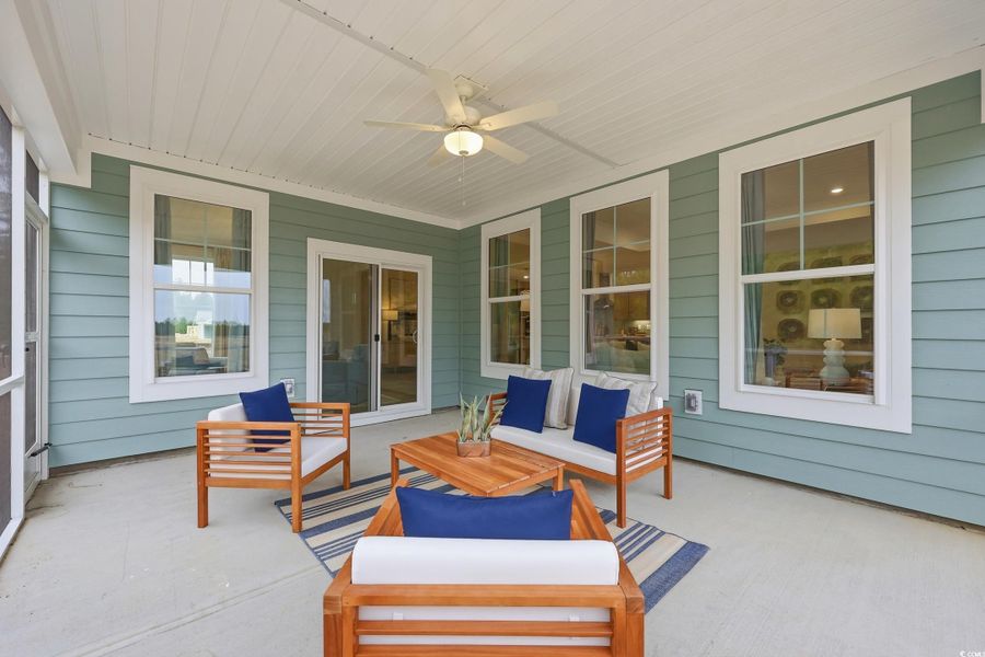 Exterior details and patio area of a home in Westwood Reserve, Conway (Image 3). Exterior details and patio area of a home in Westwood Reserve, Conway (Image 3).