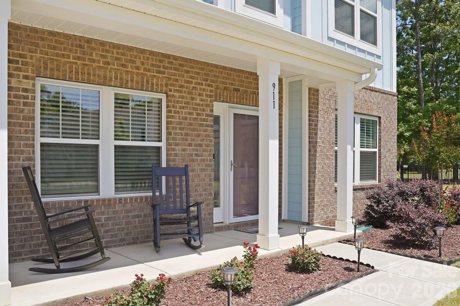 Exterior details and patio area of a home in , Monroe (Image 22).