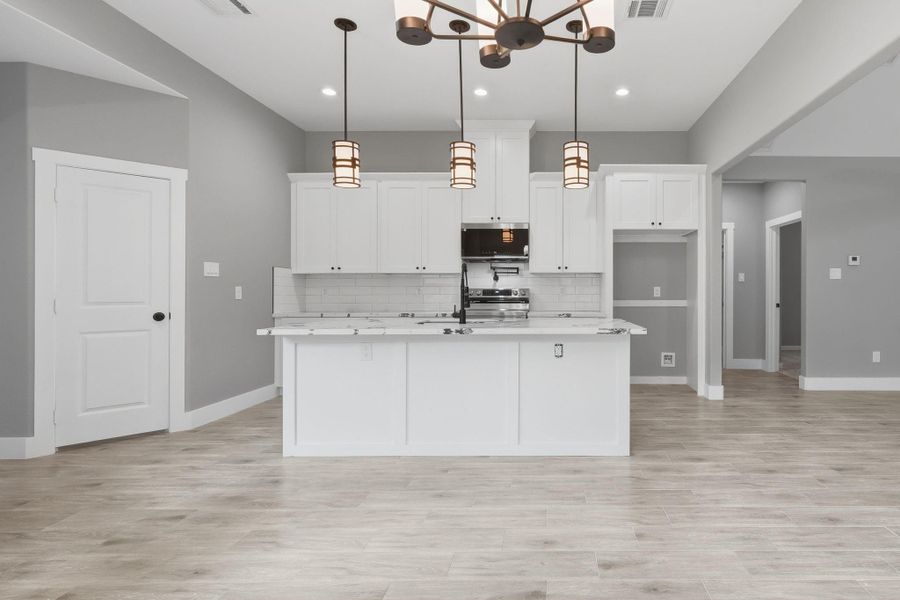 Furnished interior view inside a new home in , Willis (Image 8).