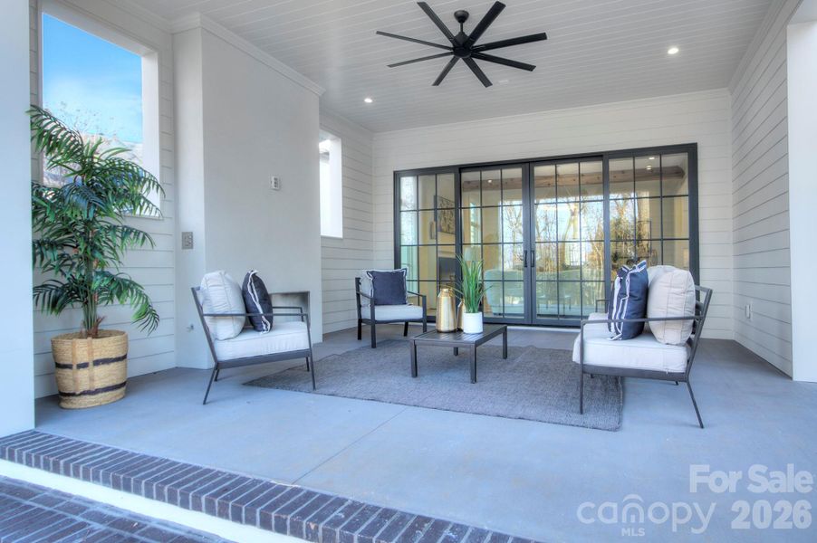 Exterior details and patio area of a home in , Charlotte (Image 26).