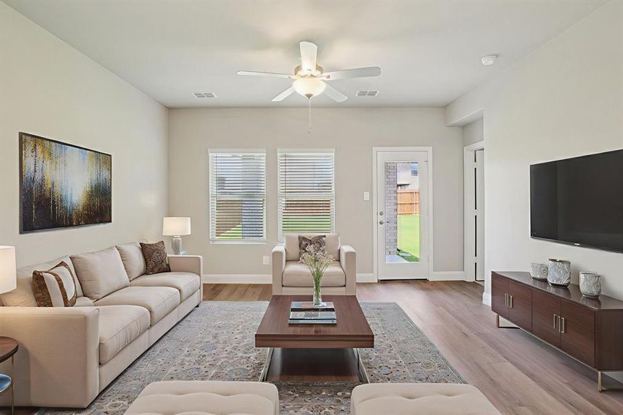Furnished interior view inside a new home in Simpson Crossing - Spring Series, McKinney (Image 7).