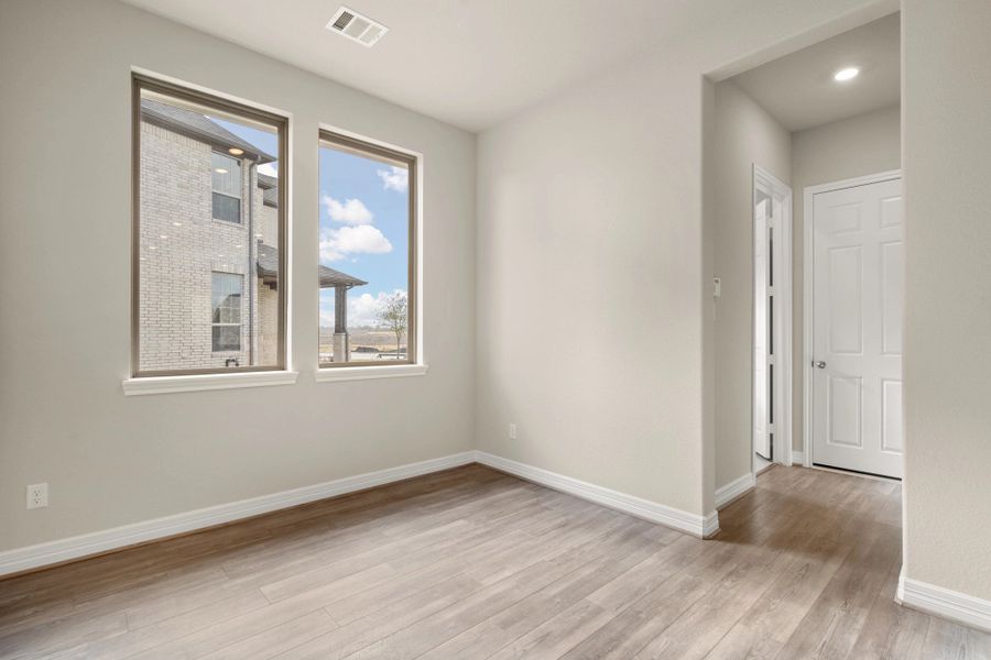 Breakfast area. Note: Sample product photo - actual exterior and interior selections may vary.