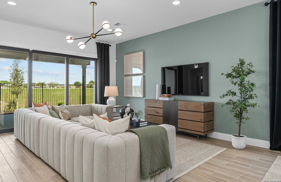 Furnished interior view inside a new home in Legacy at Lake Dunlap, New Braunfels (Image 23). Furnished interior view inside a new home in Legacy at Lake Dunlap, New Braunfels (Image 23).
