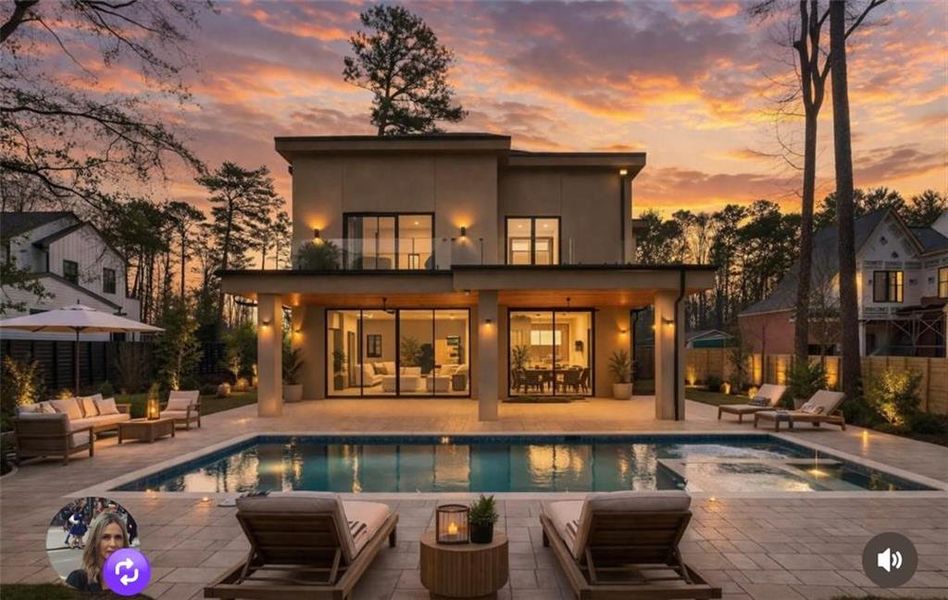 Exterior details and patio area of a home in , Alpharetta (Image 4). Exterior details and patio area of a home in , Alpharetta (Image 4).