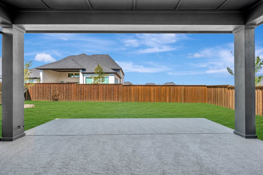 Exterior details and patio area of a home in The Ridge at Northlake, Northlake (Image 3).