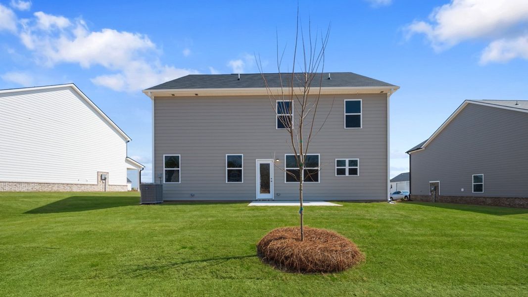 Exterior details and patio area of a home in Cedar Ridge - Locust Grove Station, Locust Grove (Image 2).