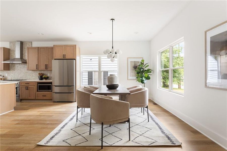 Furnished interior view inside a new home in , Atlanta (Image 35).