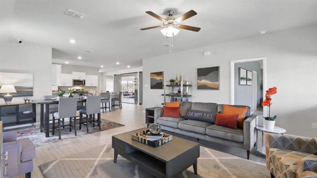 Furnished interior view inside a new home in Lonestar at Liberty Trails, Fort Worth (Image 25).