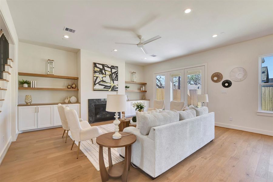 Furnished interior view inside a new home in , Houston (Image 40).