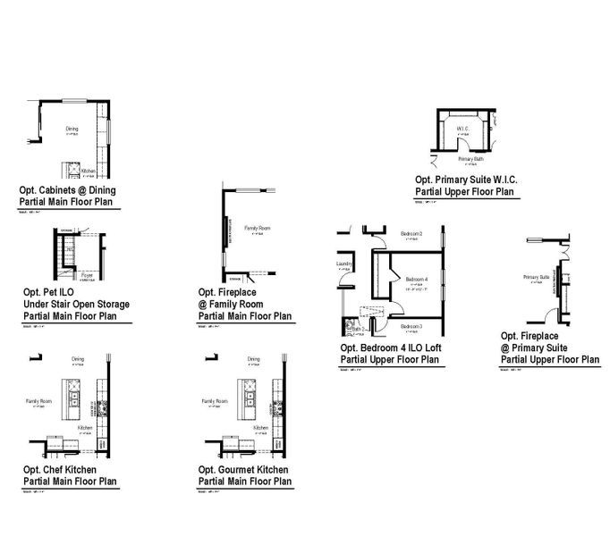 2D floor plan layout of this home in Fairway Crossing, Converse, TX (Image 4).