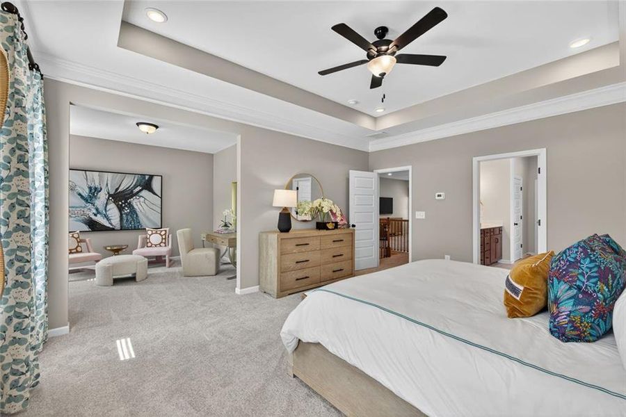 Furnished interior view inside a new home in Allen Manor, Hoschton (Image 28).