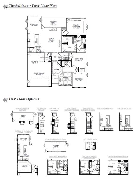 2D floor plan layout of this home in Rone Creek, Waxhaw, NC (Image 5).