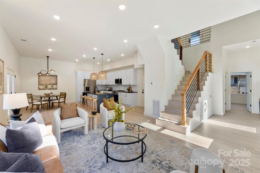 Furnished interior view inside a new home in , Charlotte (Image 16).