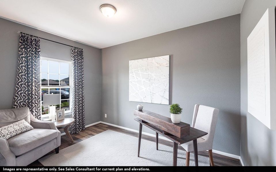 Furnished interior view inside a new home in Cielo, Conroe (Image 14).