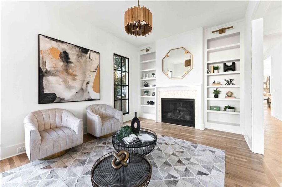 Furnished interior view inside a new home in , Atlanta (Image 40).