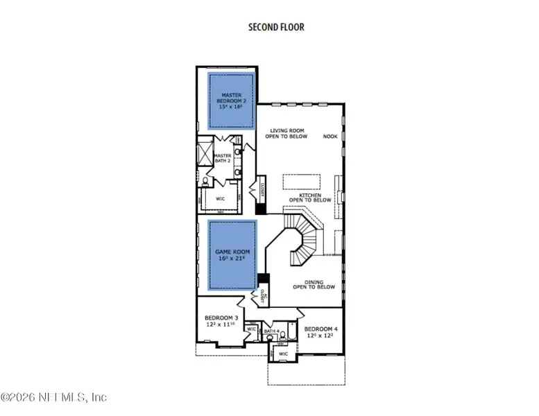 2D floor plan layout of this home in , Palm Coast, FL (Image 2). 2D floor plan layout of this home in , Palm Coast, FL (Image 2).