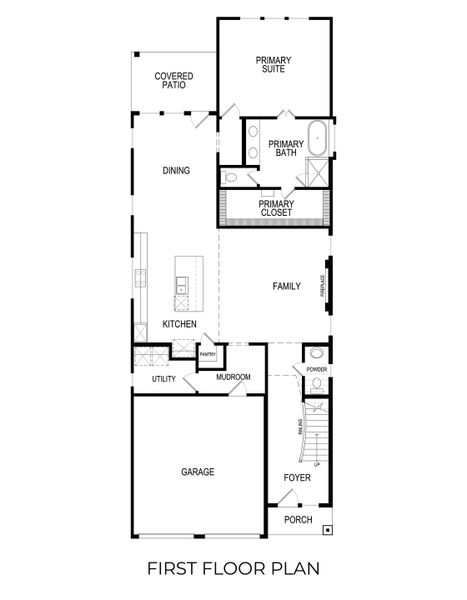 2D floor plan layout for the Hunter F by First Texas Homes in The Villages of Hurricane Creek, Anna, TX (Image 3). 2D floor plan layout for the Hunter F by First Texas Homes in The Villages of Hurricane Creek, Anna, TX (Image 3).