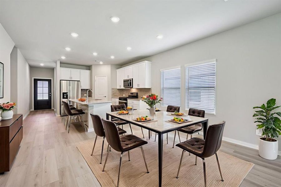 Furnished interior view inside a new home in Westmoor, Sherman (Image 11).