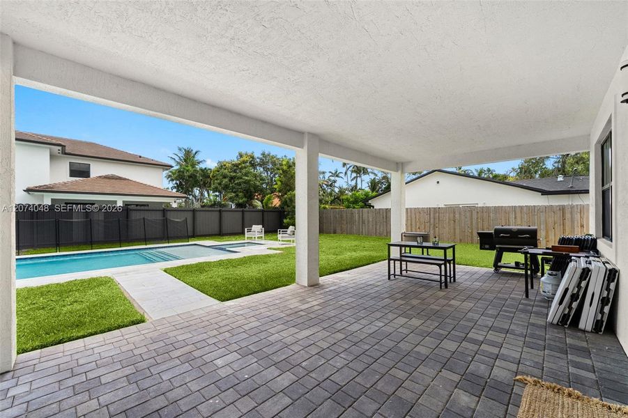 Exterior details and patio area of a home in , Palmetto Bay (Image 32). Exterior details and patio area of a home in , Palmetto Bay (Image 32).