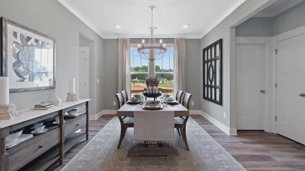 Dining Room of The Drayton Design by DRB Homes