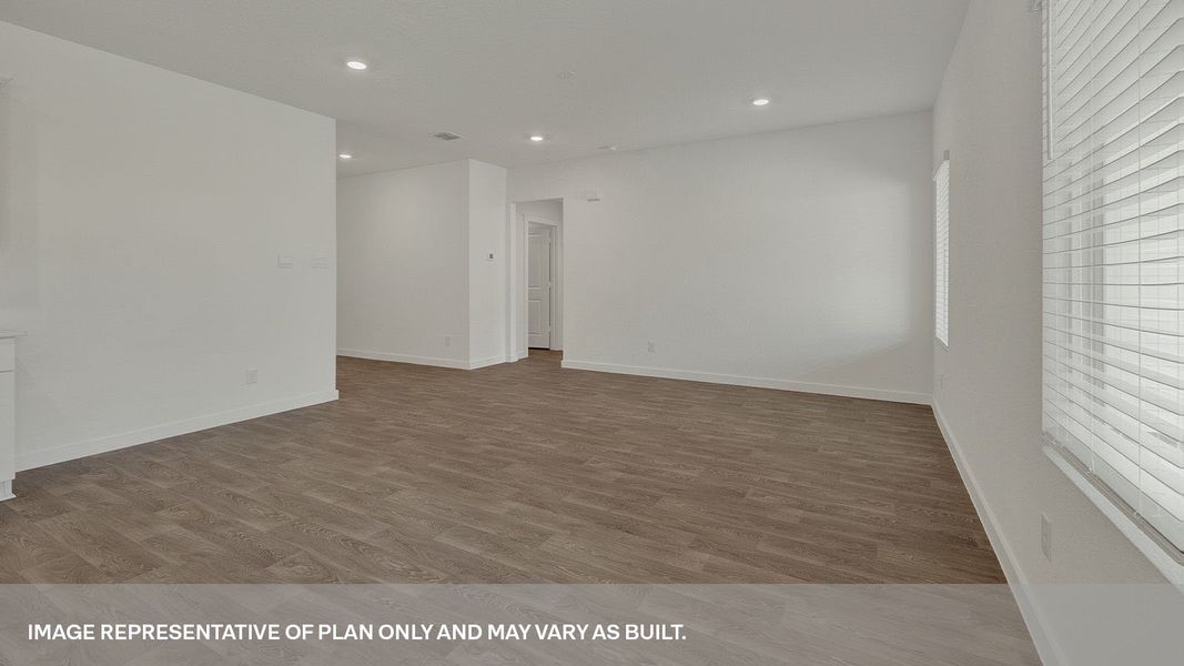 Representative unfurnished interior of a home built from the The Dean by D.R. Horton in Sonoma Oaks, Fredericksburg (Image 24). Representative unfurnished interior of a home built from the The Dean by D.R. Horton in Sonoma Oaks, Fredericksburg (Image 24).