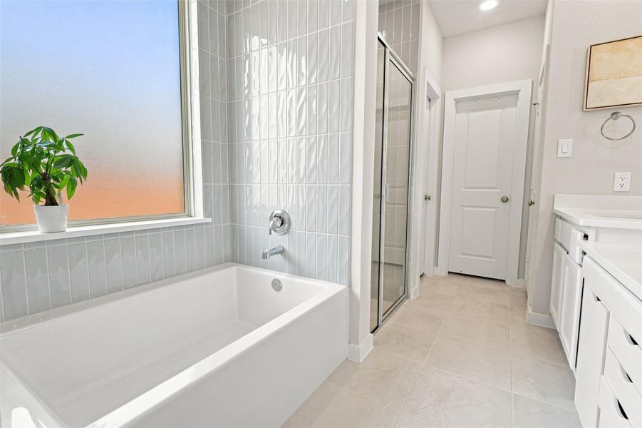 Oversized walk-in closet ahead, linen closet and toilet room