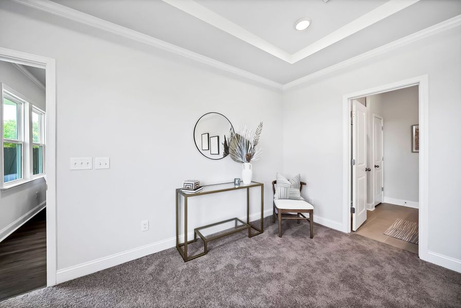Furnished interior view inside a new home in Monroe Preserve, Chapin (Image 40).