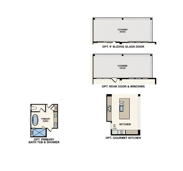 2D floor plan layout for the Yellowstone - 4035 by Century Communities in Homestead, Schertz, TX (Image 3).
