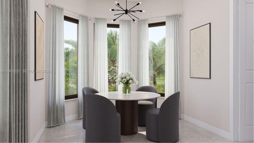 Furnished interior view inside a new home in Parkland Royale, Parkland (Image 4).