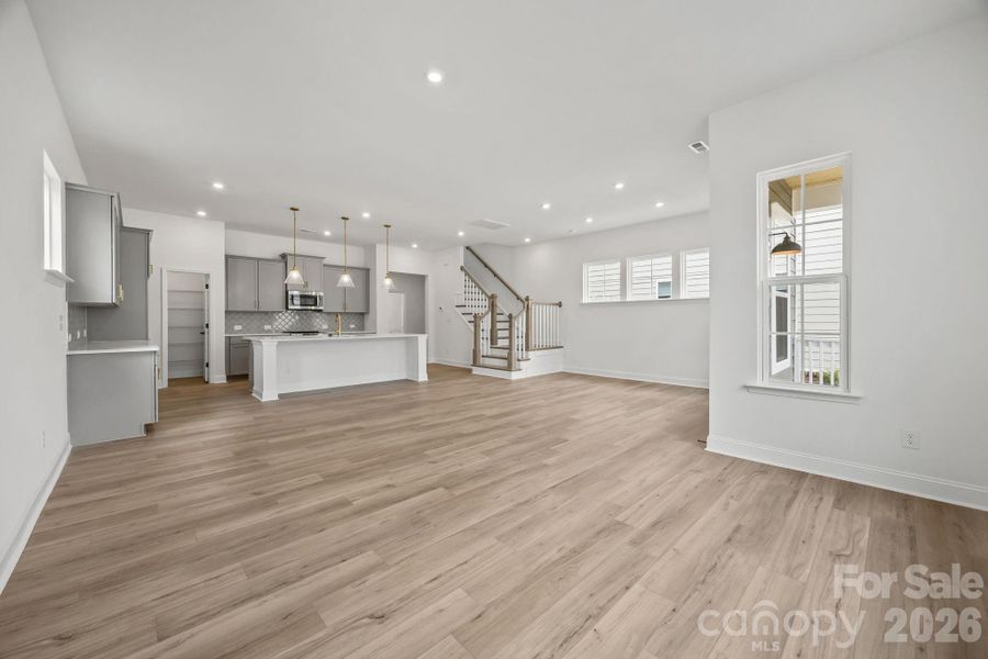 Spacious, unfurnished interior of a new home in The River District Townhomes, Charlotte (Image 22).
