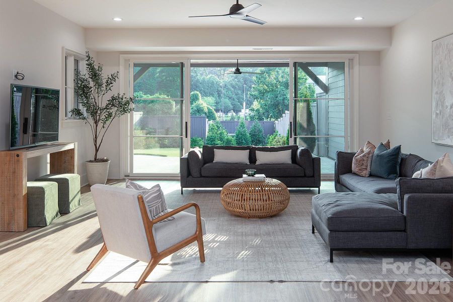 Furnished interior view inside a new home in , Charlotte (Image 34).
