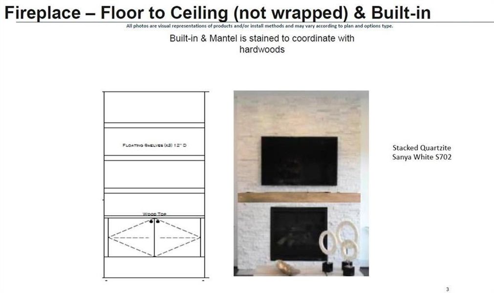 Fireplace Surround and floating shelves