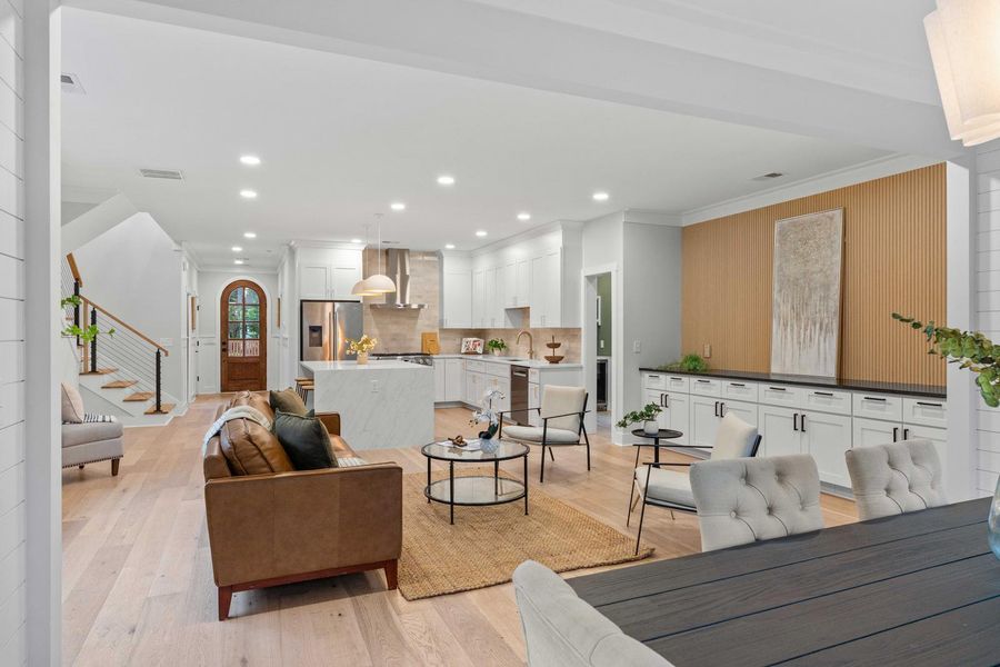 Furnished interior view inside a new home in , Charleston (Image 8).