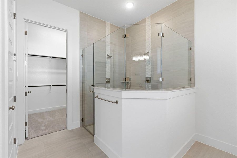 Walk-in shower in Primary Bath