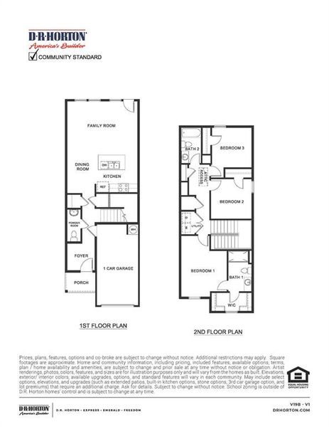 2D floor plan layout of this home in Cartwright Mays, Crandall, TX (Image 3).