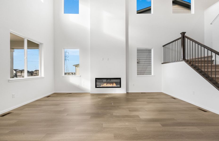 Spacious, unfurnished interior of a new home in Harvest Crossing, Aurora (Image 26). Spacious, unfurnished interior of a new home in Harvest Crossing, Aurora (Image 26).