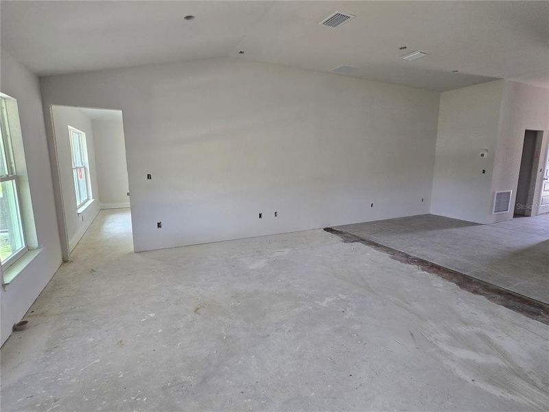 living room and main bedrooom entrance
