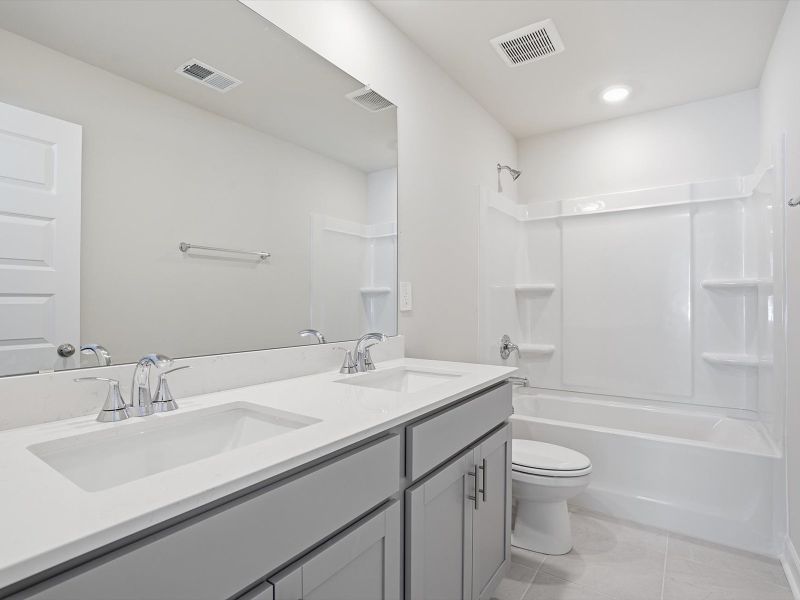 Furnished interior view inside a new home in Village at White Pine, Pendleton (Image 6).