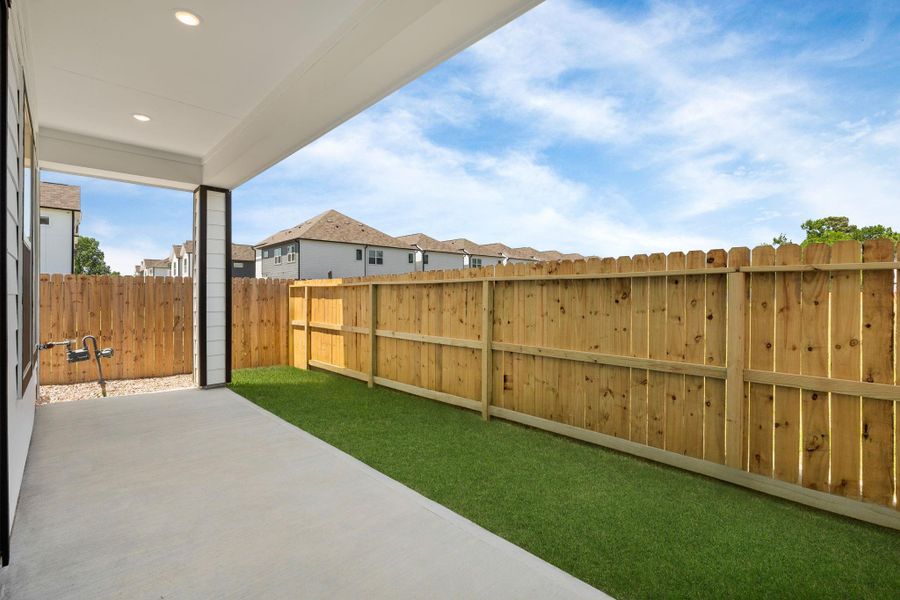 Exterior details and patio area of a home in , Houston (Image 3). Exterior details and patio area of a home in , Houston (Image 3).